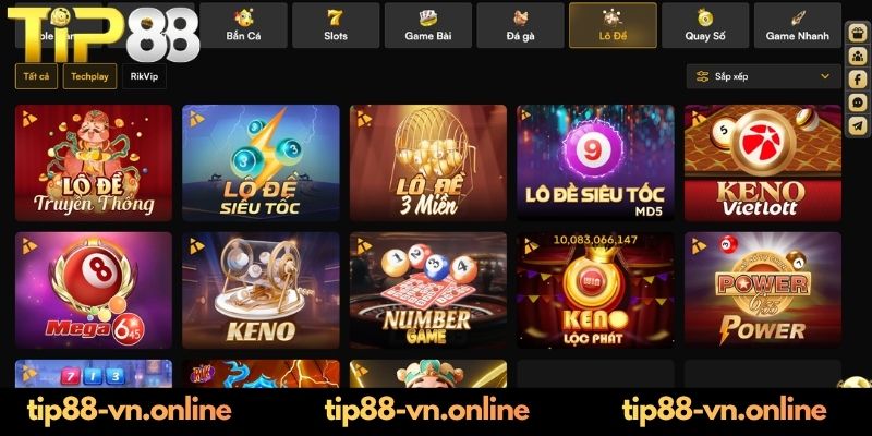 Các loại hình lô đề hấp dẫn chỉ có tại TIP88 lô thủ nên nắm