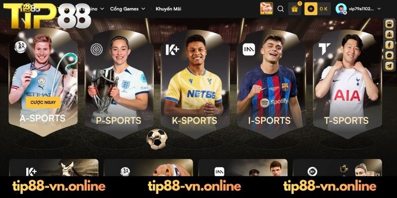 Thể Thao TIP88 - Chuyên Mục Cá Cược Hấp Dẫn Khó Cưỡng Các phòng cược hấp dẫn chỉ có tại TIP88 game thủ nên trải nghiệm