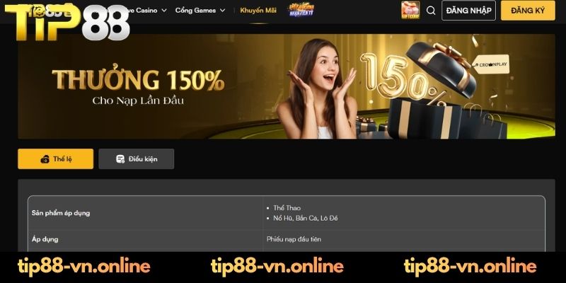 Danh sách khuyến mãi TIP88 đang triển khai trong năm 2026