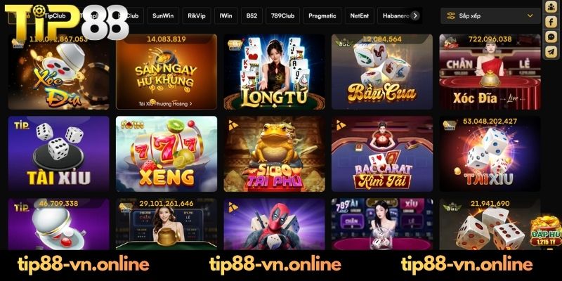 Những siêu phẩm game hấp dẫn chỉ có tại Table Game TIP88