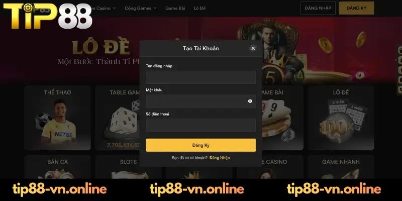 Điều Khoản Và Điều Kiện TIP88 - Chính Sách Hội Viên Cần Nắm Quy định về đăng ký tài khoản theo điều khoản và điều kiện tại TIP88