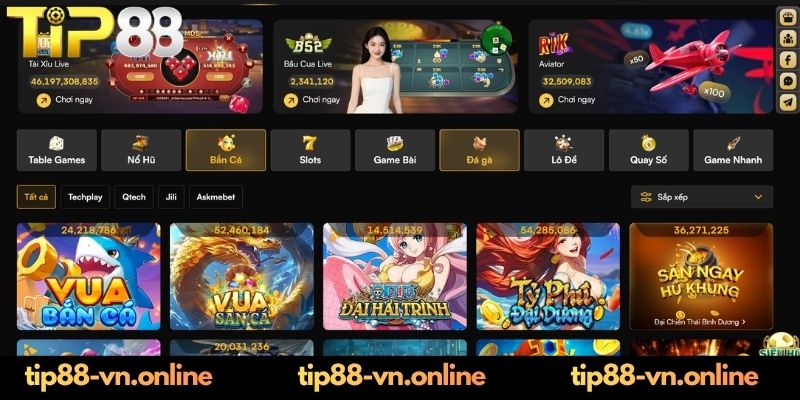 Ưu điểm nổi trội của chuyên mục bắn cá triệu đô nhà TIP88